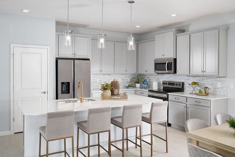 Furnished interior in a model home at Tamarack at Two Rivers in Zephyrhills (Image 51).