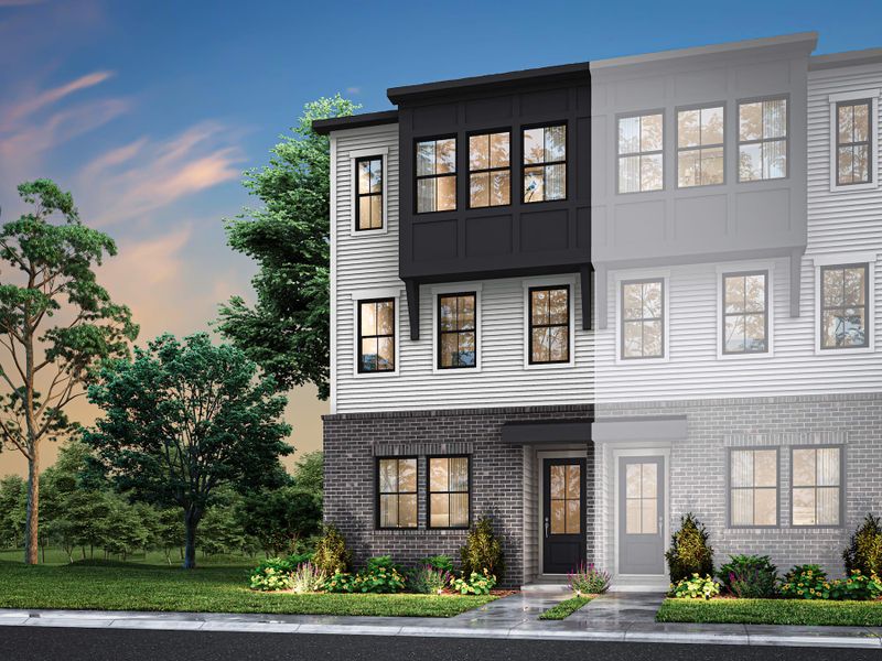 Front exterior of a home in the Ascend community, located in Charlotte, NC (Image 6).