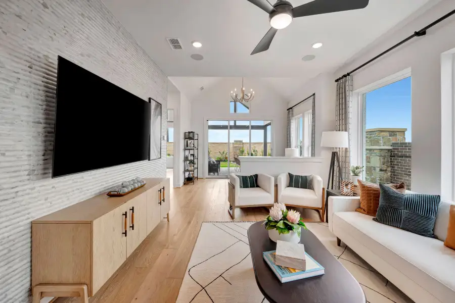 Furnished interior in a model home at Sienna 40' Homesites in Missouri City (Image 11).