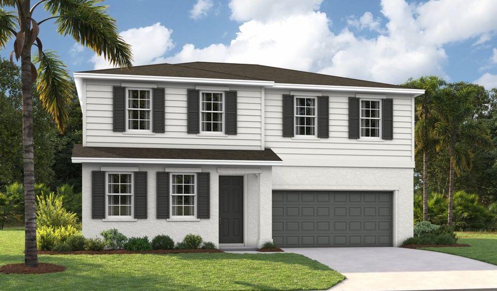 Front exterior of a home in the Seasons at Aurora Oaks community, located in Ocala, FL (Image 33).