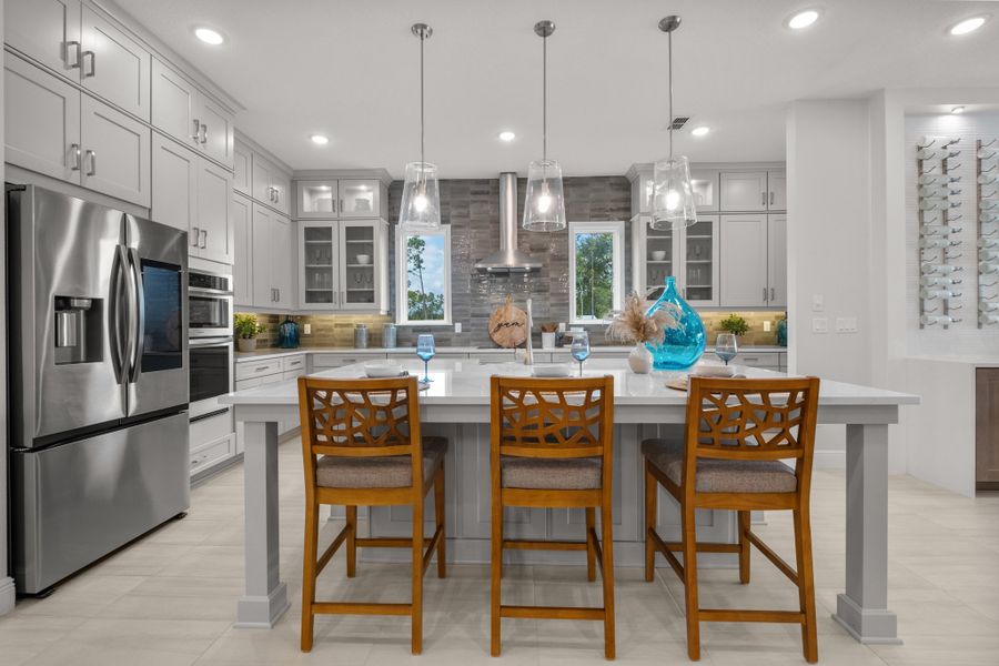 Furnished interior in a model home at Ridgehaven in Ormond Beach (Image 19).