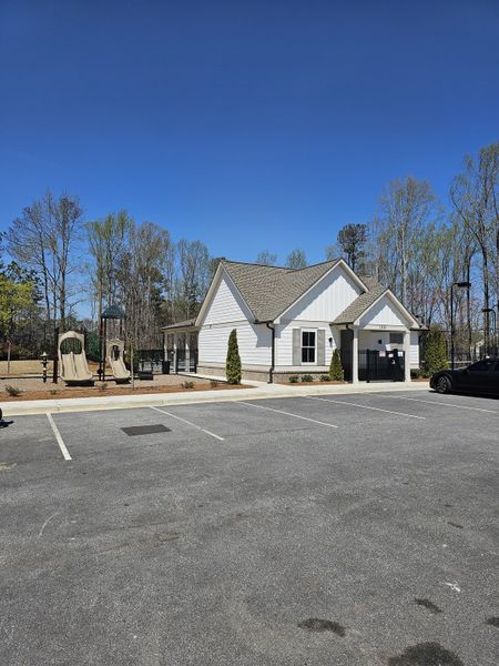 A lovely community center and playground at The Beacon at Old Peachtree by Stanley Martin Homes (Lawrenceville, GA).
