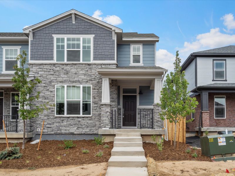 The Telluride floorplan exterior image taken at a Meritage Homes community in Aurora, CO.