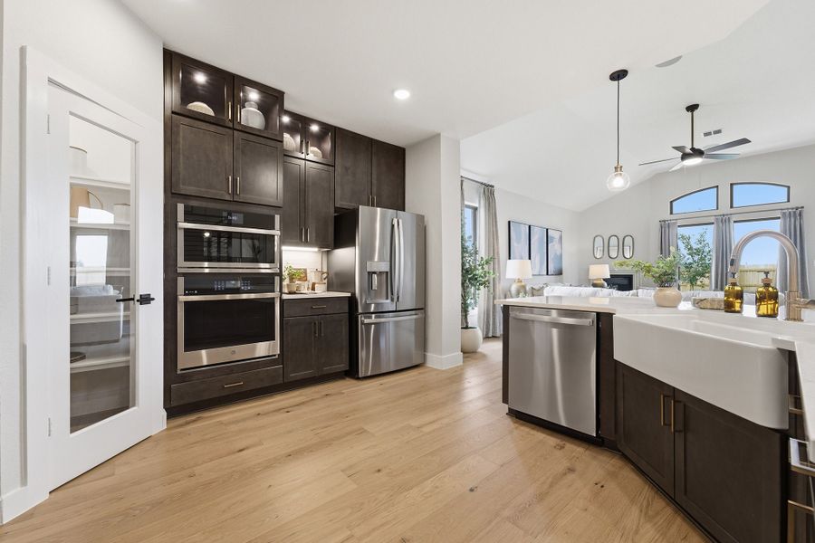 Furnished interior in a model home at Hickory Ridge Estates in Elmendorf (Image 22).