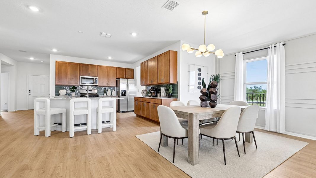 Furnished interior in a model home at Revelry in Del Valle (Image 17). Furnished interior in a model home at Revelry in Del Valle (Image 17).