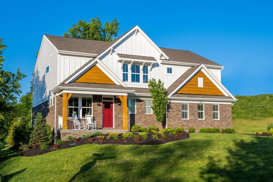Front exterior of a home in the Stonehaven community, located in Hoschton, GA (Image 13).