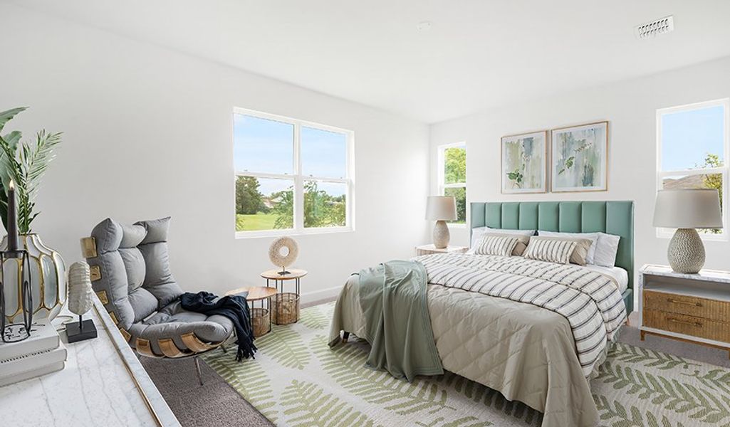 Furnished interior in a model home at Troon Creek Preserve in Leesburg (Image 17).