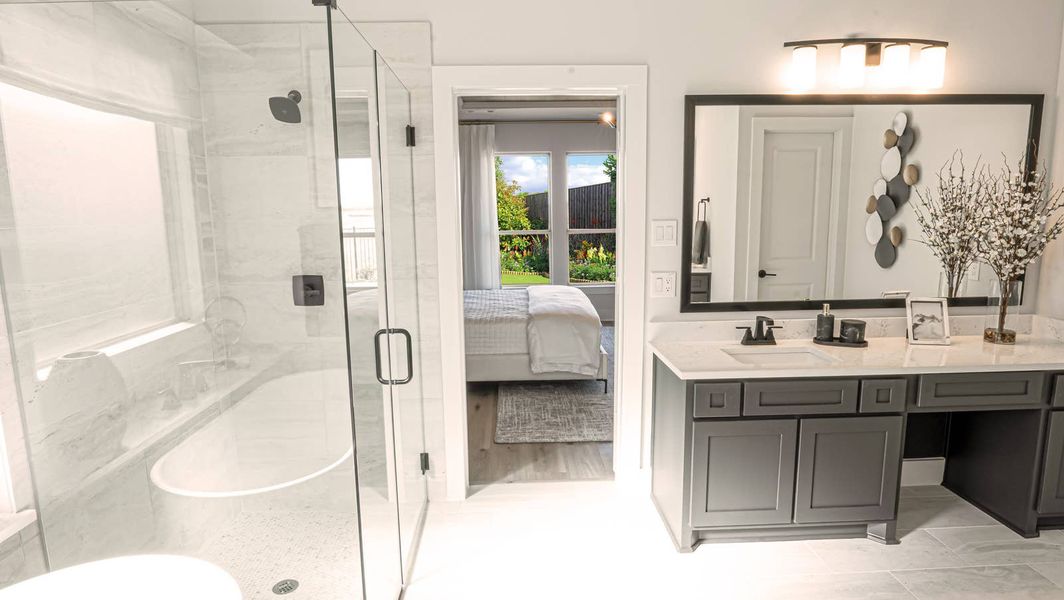 Furnished interior in a model home at Sutton Fields in Celina (Image 9).