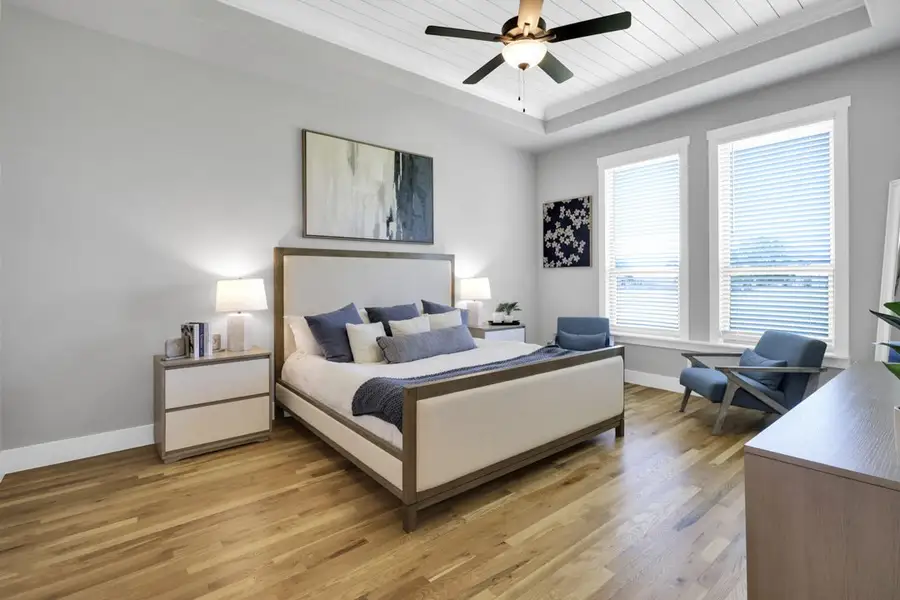 Furnished interior in a model home at Peaks at Lone Elm in Waxahachie (Image 8).