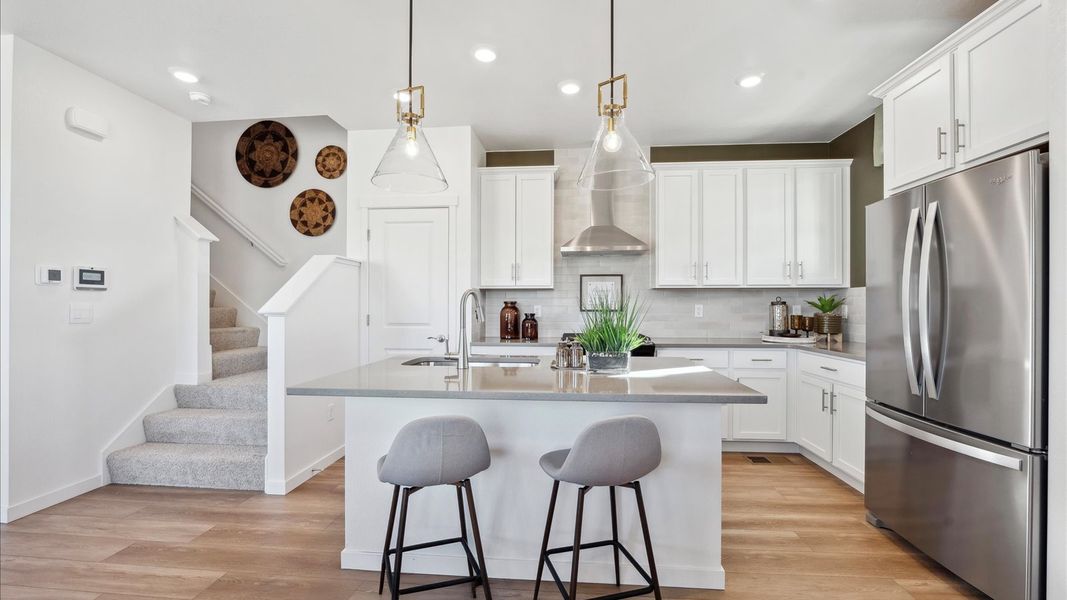 Furnished interior in a model home at Villas at Vantage in Berthoud (Image 6).