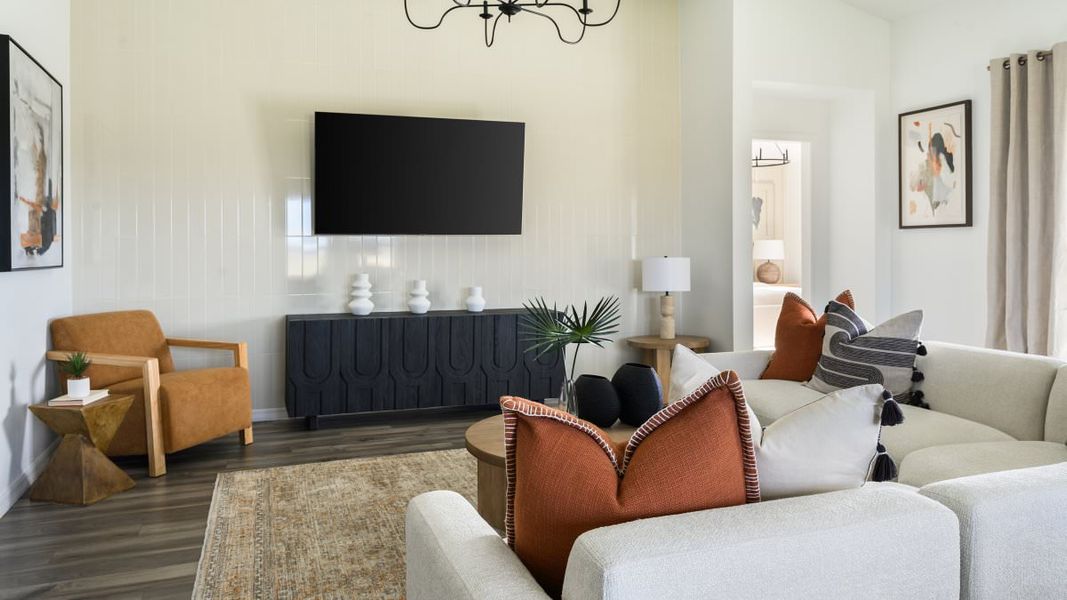 Furnished interior in a model home at Gum Lake Preserve in Lake Alfred (Image 7).