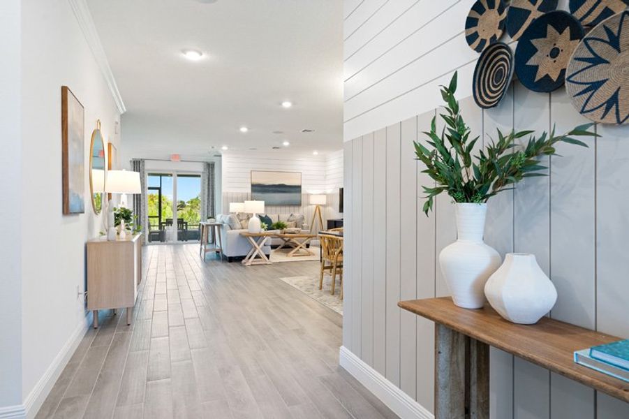 Furnished interior in a model home at Sebastian Highlands in Sebastian (Image 5).