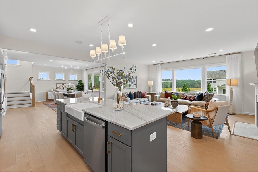 Furnished interior in a model home at Chastain in Ooltewah (Image 5).