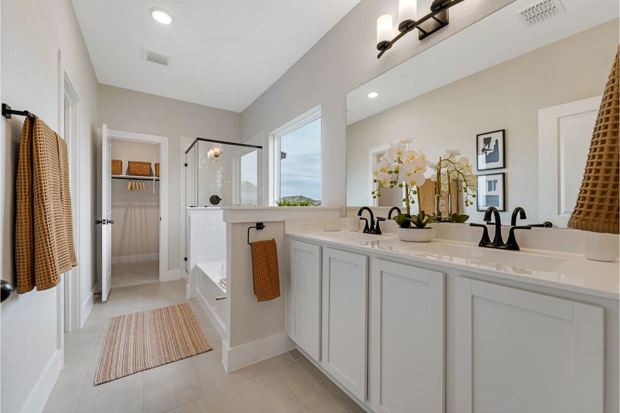 Furnished interior in a model home at Cloud Country in New Braunfels (Image 36). Furnished interior in a model home at Cloud Country in New Braunfels (Image 36).