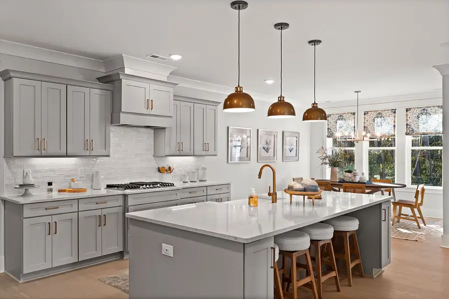 Furnished interior in a model home at Stonehedge in Leesville (Image 9). Furnished interior in a model home at Stonehedge in Leesville (Image 9).