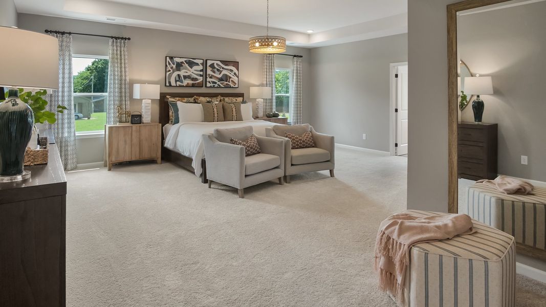 Furnished interior in a model home at Arbor Glen in Sanford (Image 12). Furnished interior in a model home at Arbor Glen in Sanford (Image 12).