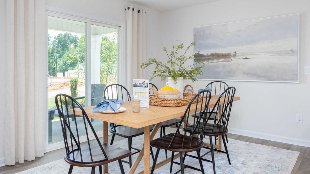 Furnished interior in a model home at Foxtail in Yadkinville (Image 11).