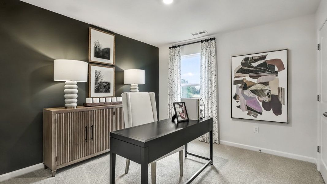 Furnished interior in a model home at Bexford in Willow Spring (Image 17).