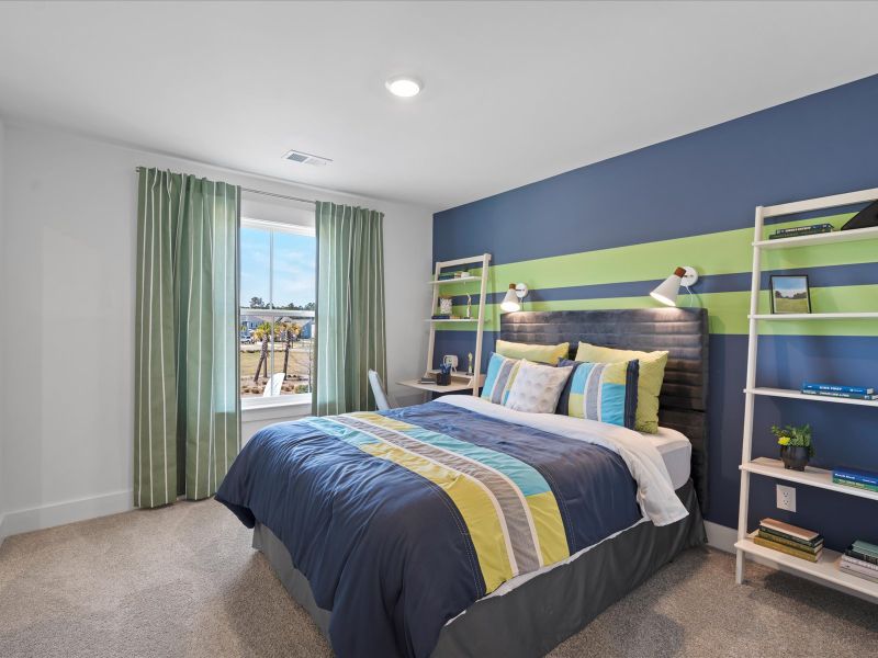 Spacious secondary bedrooms offer plenty of room for the whole family and overnight guests.