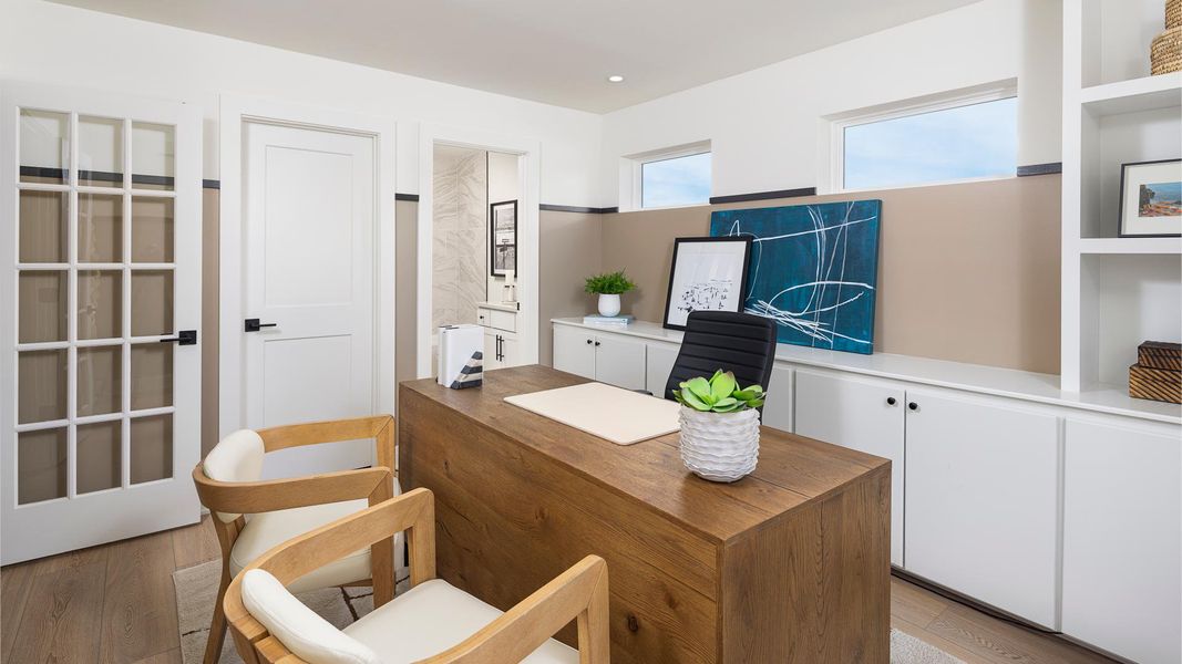 Work from home in the first-floor office