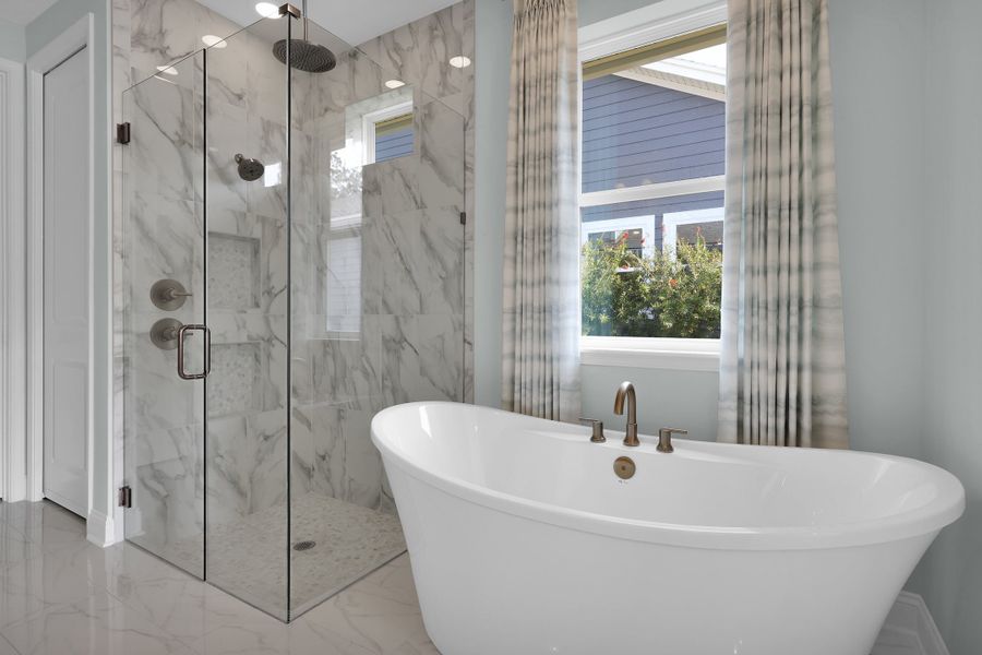 Furnished interior in a model home at Crosswinds at Nocatee in Ponte Vedra (Image 41).