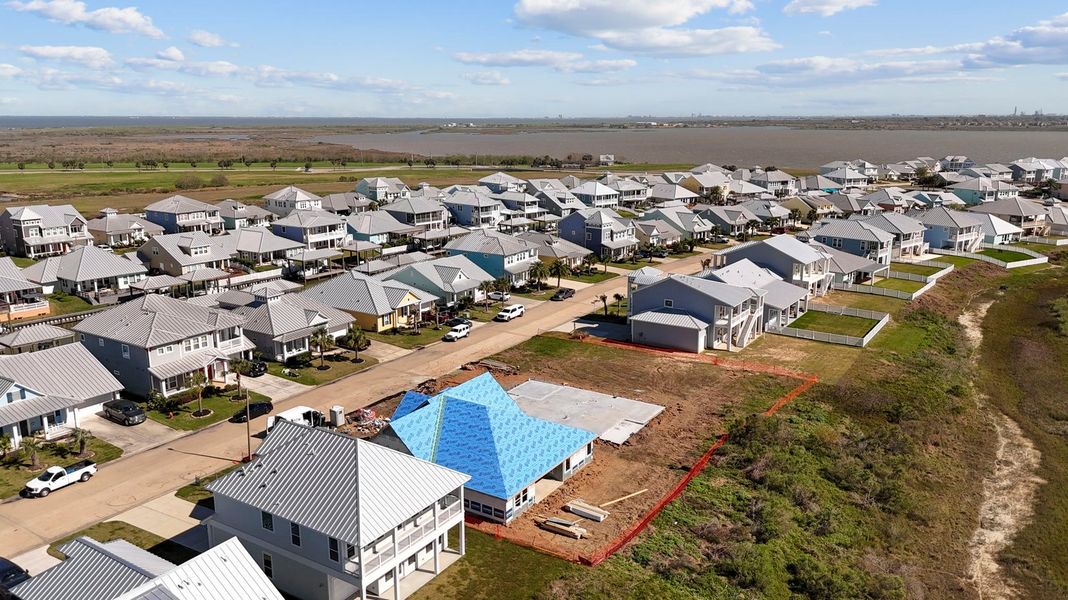 Aerial view of the Grand Cay Harbour community in Texas City, TX, showing layout and nearby surroundings (Image 14). Aerial view of the Grand Cay Harbour community in Texas City, TX, showing layout and nearby surroundings (Image 14).