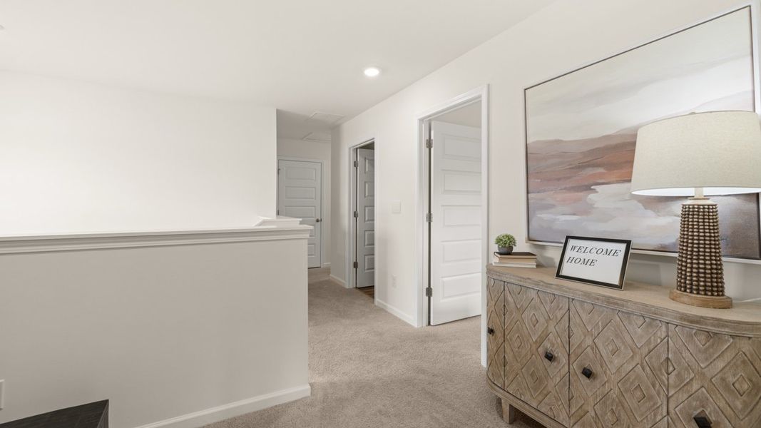 Furnished interior in a model home at Oakchase at Hampton in Hampton (Image 24).