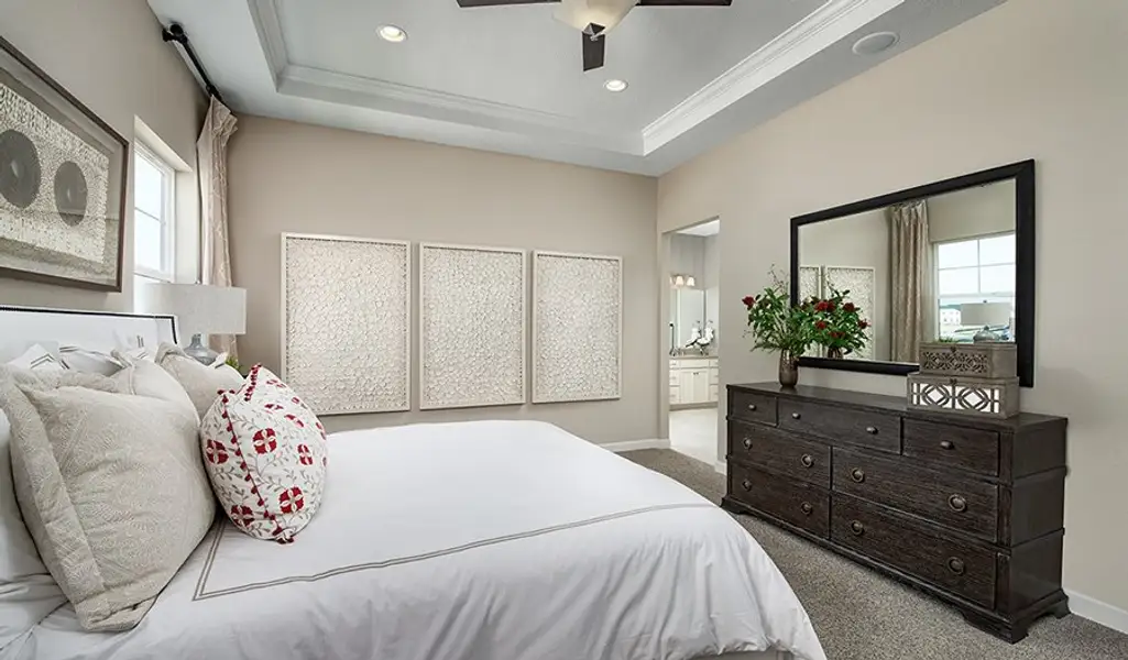 Furnished interior in a model home at Rye Manor in Parrish (Image 4).