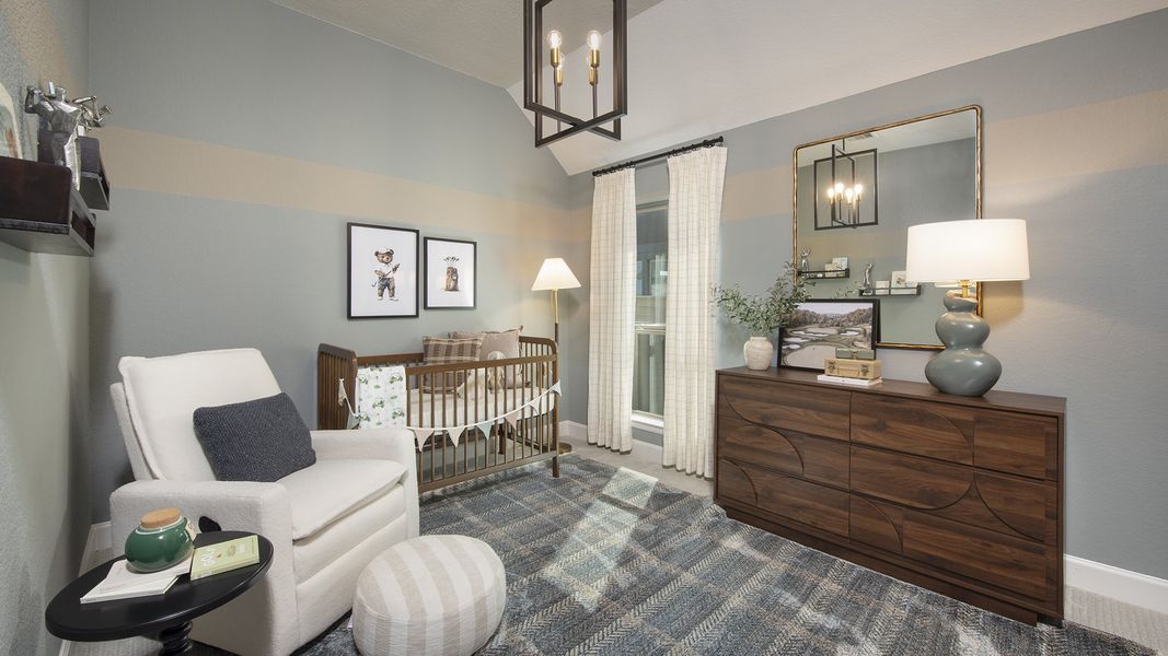 Furnished interior in a model home at Legacy 50' in League City (Image 12).