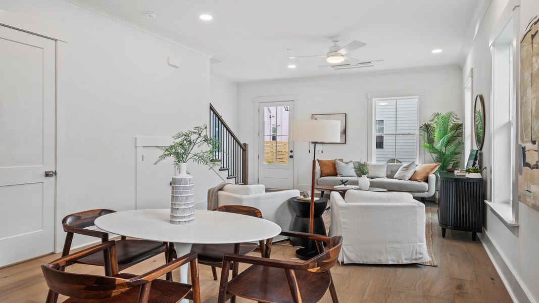 Furnished interior in a model home at Grants Court in Charleston (Image 19).