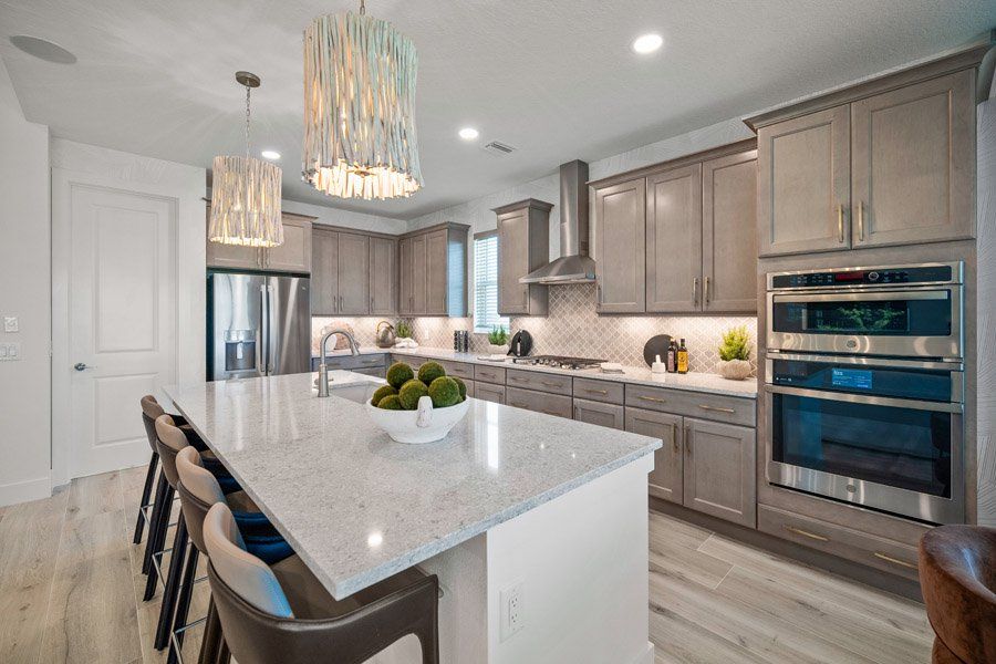 Furnished interior in a model home at Shellstone at Waterside in Sarasota (Image 42).