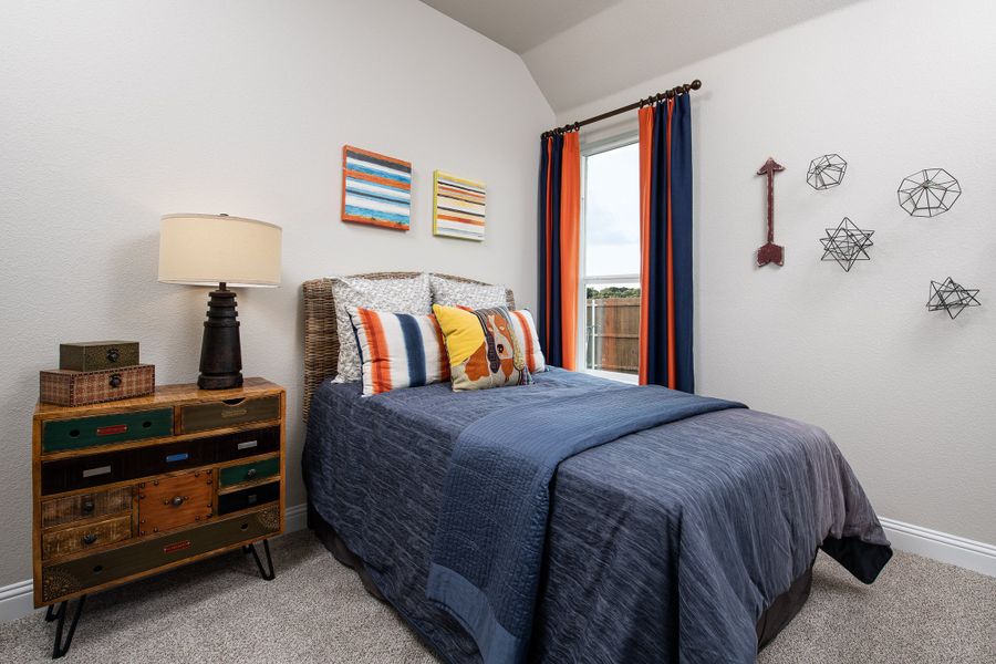 Furnished interior in a model home at Coyote Crossing in Godley (Image 38).