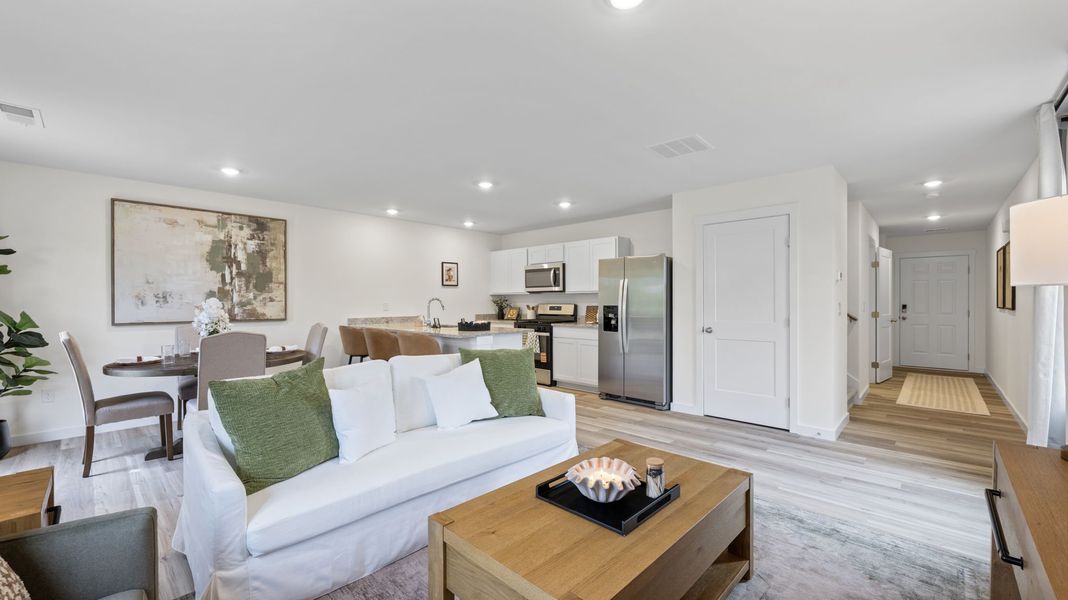 Furnished interior in a model home at Owensby Farms Townhomes in Dayton (Image 14).