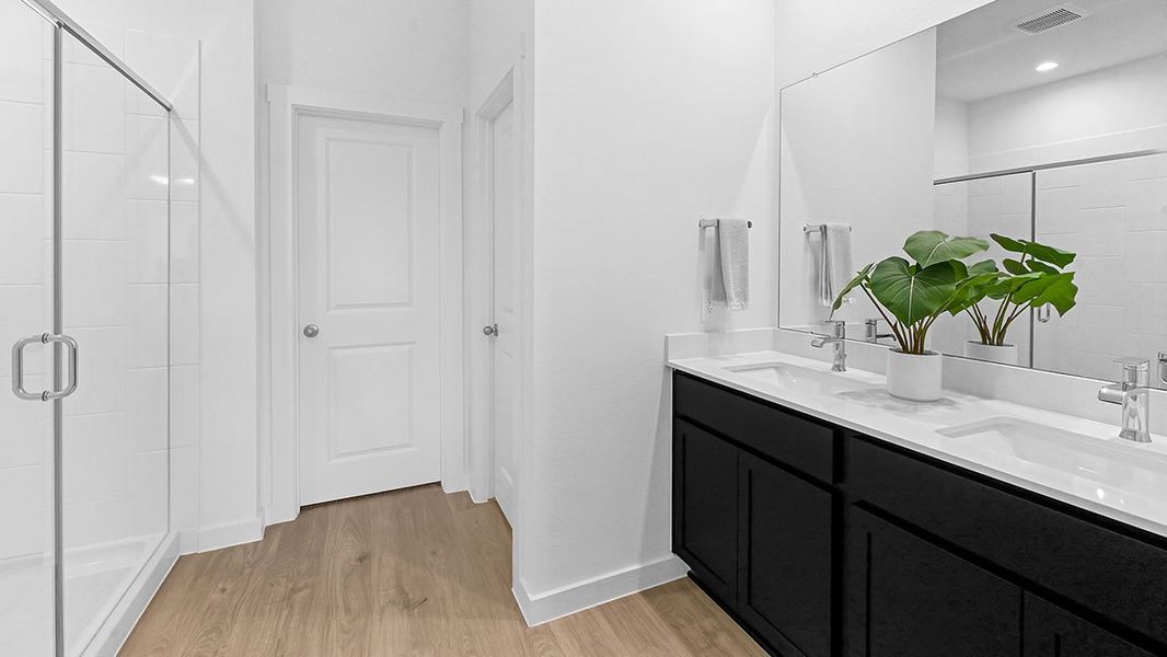 Furnished interior in a model home at Sorrento in Richmond (Image 47).