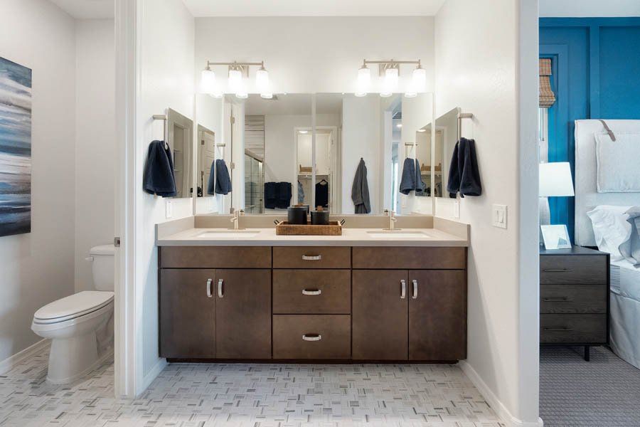 Furnished interior in a model home at Ryder Ranch in Surprise (Image 37).