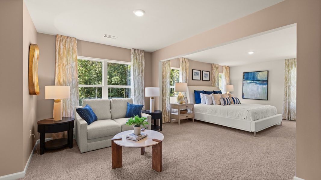 Furnished interior in a model home at Brooks Station in Dacula (Image 34). Furnished interior in a model home at Brooks Station in Dacula (Image 34).