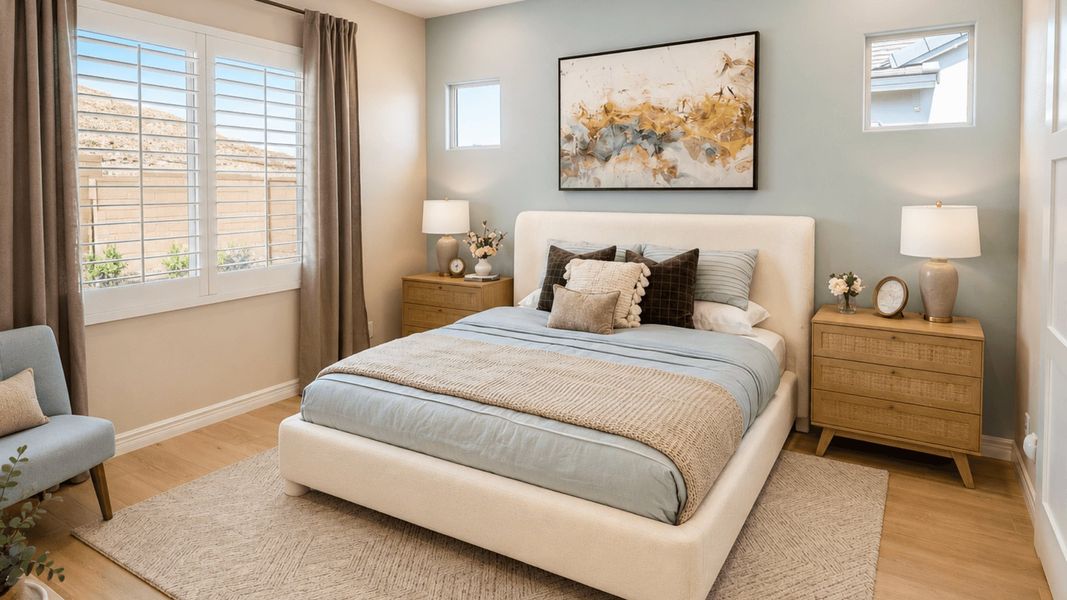 Furnished interior in a model home at Fairways in Victory at Verrado in Buckeye (Image 43).