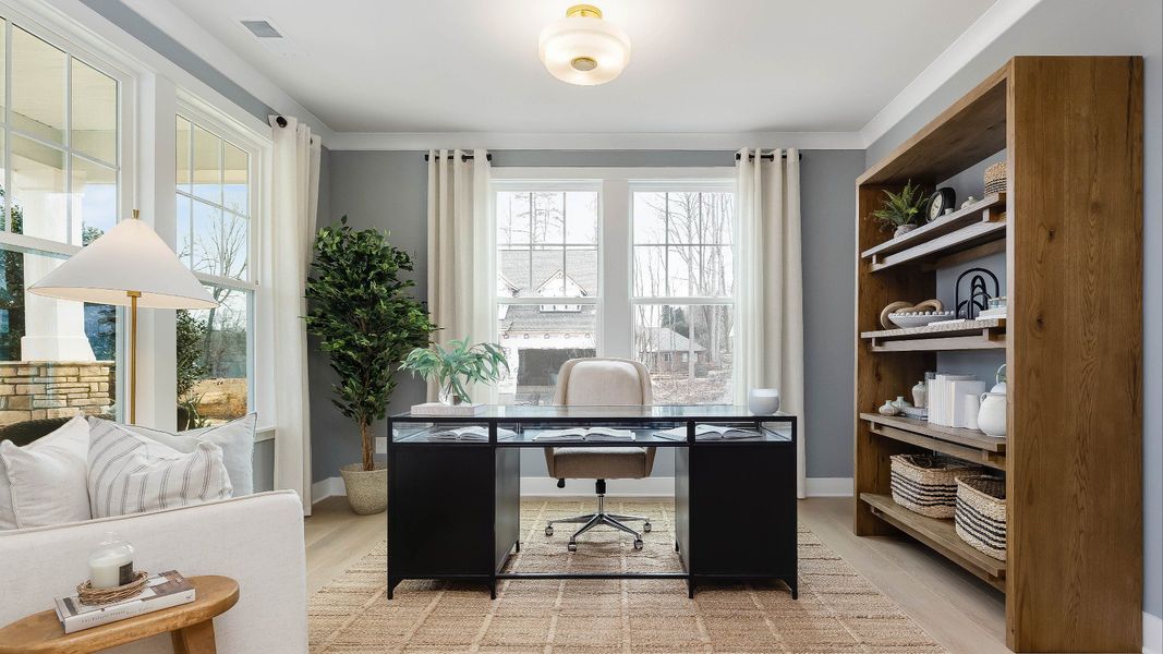 Furnished interior in a model home at Honeycutt Hills in Angier (Image 17). Furnished interior in a model home at Honeycutt Hills in Angier (Image 17).