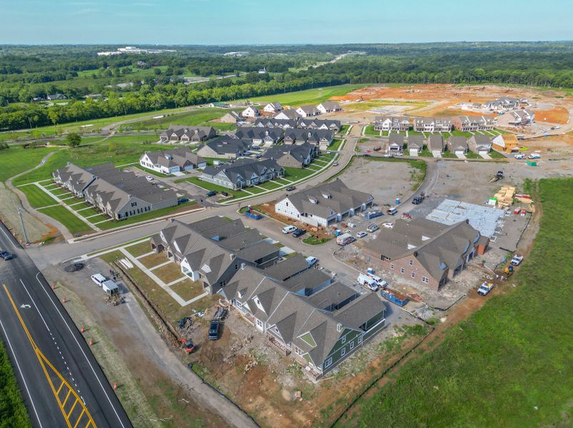 Aerial view of the The Preserve at Belle Pointe community in Lebanon, TN, showing layout and nearby surroundings (Image 11).