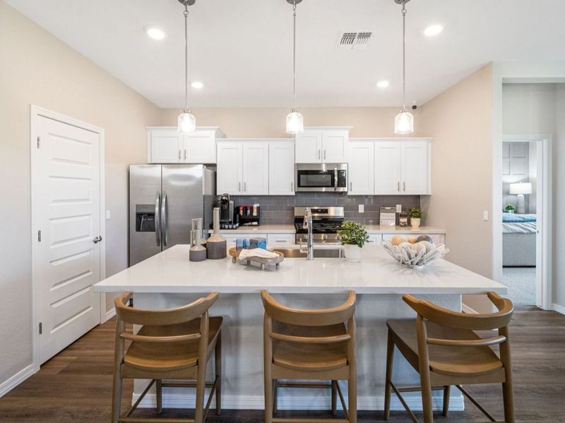 Furnished interior in a model home at South Ranch Destination Collection in Prescott (Image 5).