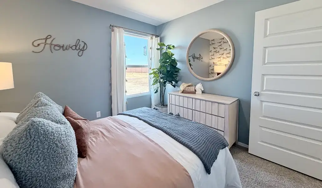 Furnished interior in a model home at Red Rock Village in Red Rock (Image 57).