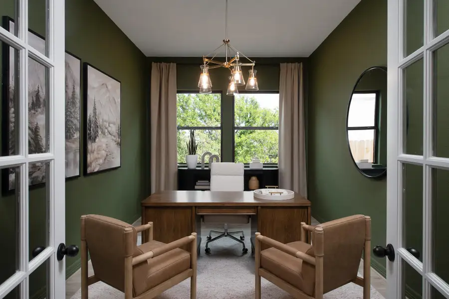 Furnished interior in a model home at Brookewater in Rosenberg (Image 10).