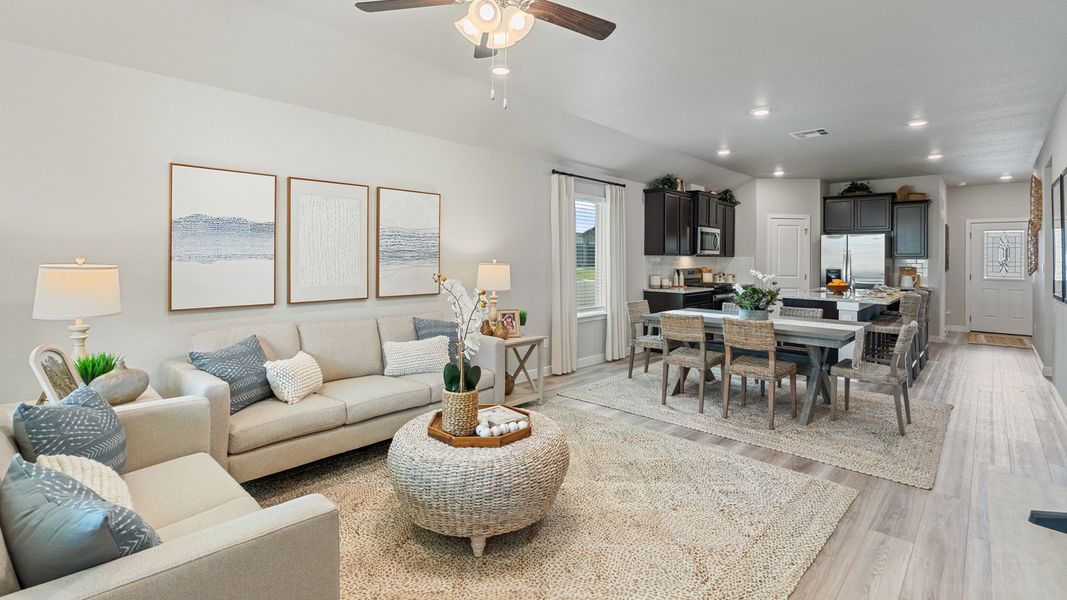 Furnished interior in a model home at Bridges Mill in Corpus Christi (Image 20).