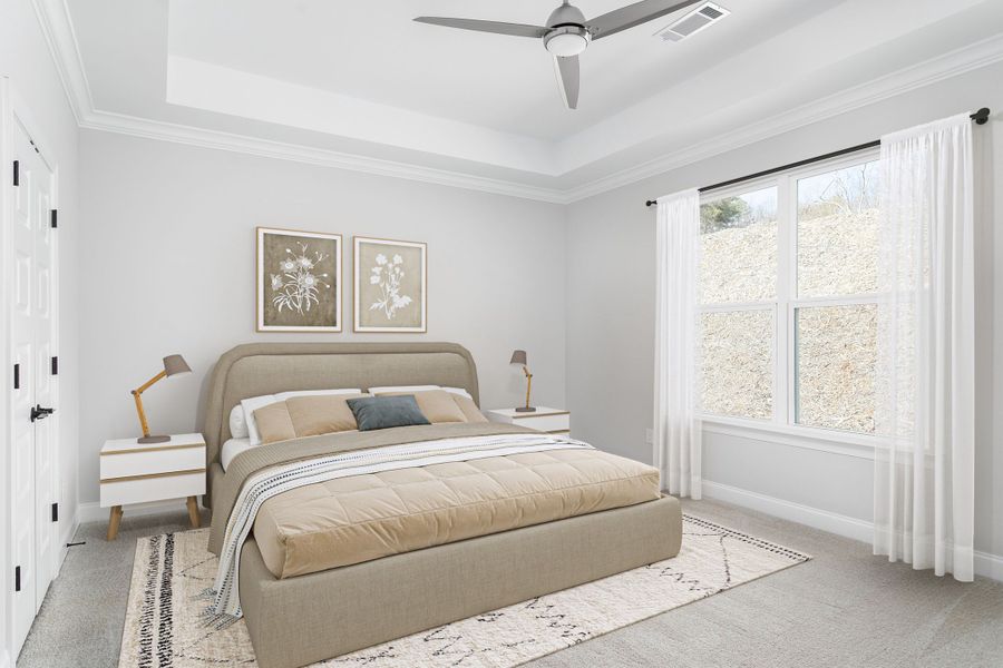 Furnished interior in a model home at Sedman Hills in Hixson (Image 14).