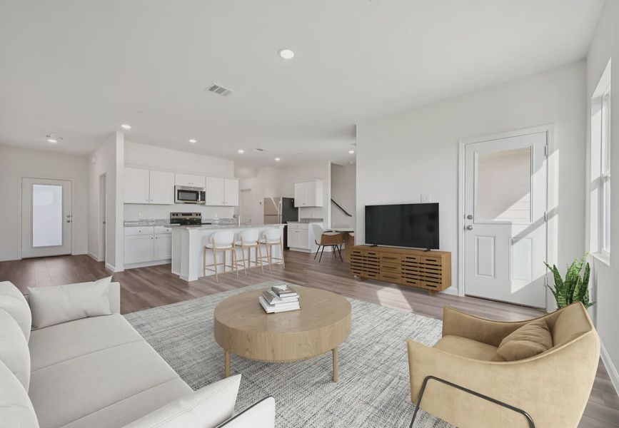 Furnished interior in a model home at Broadmoor Village in Cedar Hill (Image 14).
