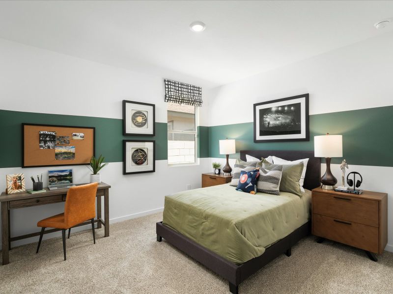 Bedroom in the Bailey Floorplan at Rancho Mirage