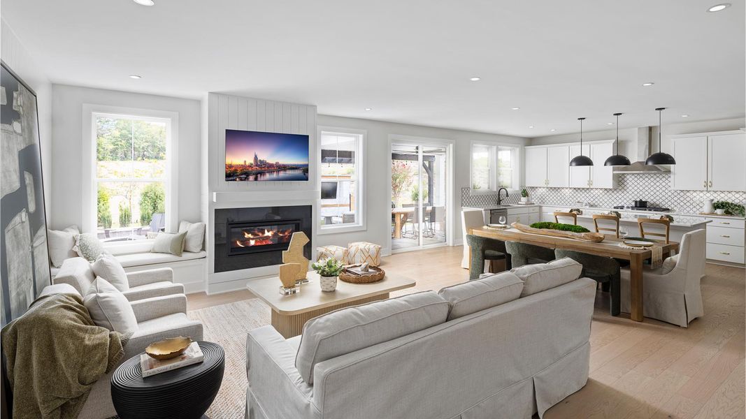 Expansive, open-concept living levels with an abundance of natural light