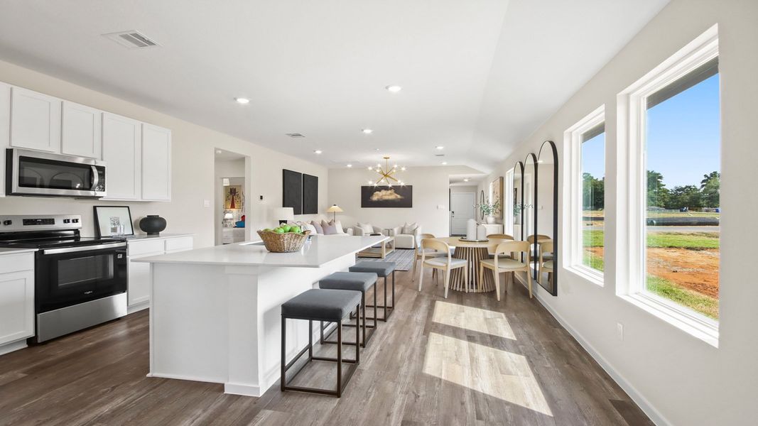 Furnished interior in a model home at Lake Conroe Cove in Willis (Image 11). Furnished interior in a model home at Lake Conroe Cove in Willis (Image 11).