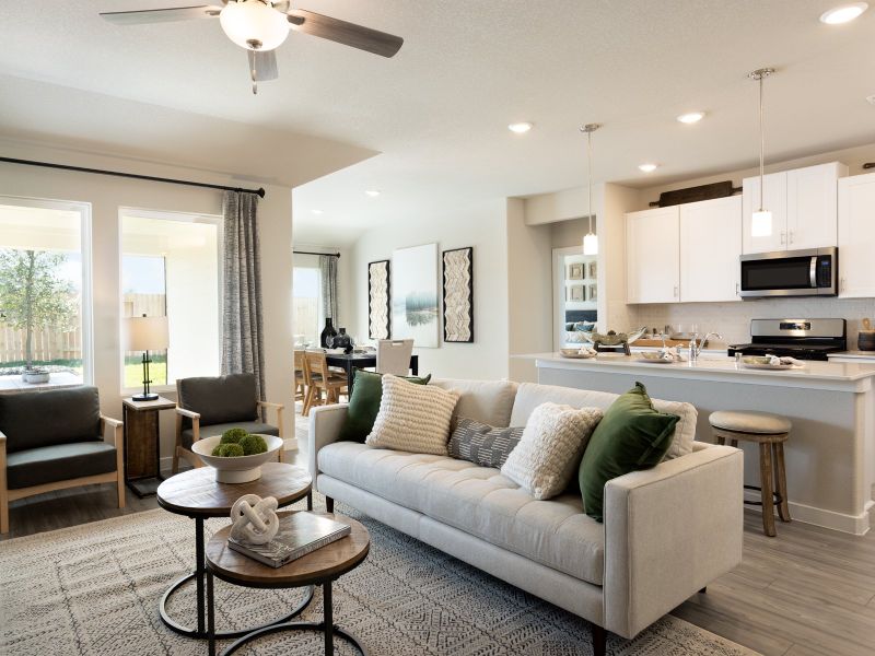 Host gatherings with ease in the spacious living area.