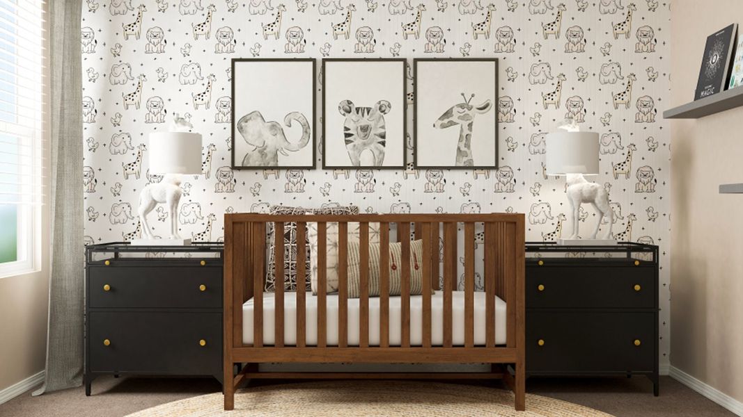 Furnished interior in a model home at Southton Meadows: Watermill Collection in San Antonio (Image 13).